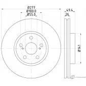 Тормозной диск MINTEX 5028740942553 7B NQL MDC1694C Toyota