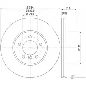 Тормозной диск MINTEX Bmw 7 (E65, E66, E67) 4 Седан 3.6 735 i. Li 272 л.с. 2001 – 2005 98200 1228 0 1 98200 1228 MDC1795