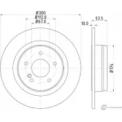 Тормозной диск MINTEX 98200 1633 98200 1633 0 1 Mercedes C-Class (S204) 3 Универсал 1.8 C 180 Kompressor (2046) 156 л.с. 2007 – 2014 MDC2025