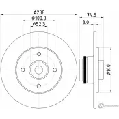 Тормозной диск MINTEX 98200 2317 832262 MDC2266 98200 2317 0 1