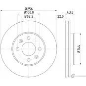 Тормозной диск MINTEX MDC2344 98200 2379 Hyundai Solaris (RB) 1 Седан 1.6 GDI 140 л.с. 2011 – наст. время 98200 2379 0 1