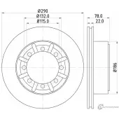 Тормозной диск MINTEX 98200 1176 0 1 98200 1176 832378 MDC2379