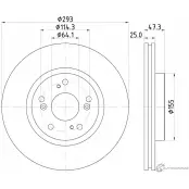 Тормозной диск MINTEX Honda Civic 9 (FK) Универсал MDC2535 98200 2573 98200 2573 0 1