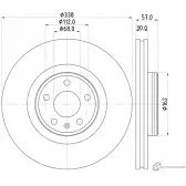 Тормозной диск MINTEX 98200 2826 0 1 MDC2744 98200 2826 Audi A4 Allroad (B9) 5 Универсал 3.0 TDI quattro 286 л.с. 2018 – 2019