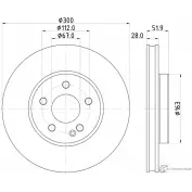 Тормозной диск MINTEX MT7E5 MDC2798C 98200 2918 0 1 1193687554