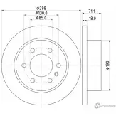 Тормозной диск MINTEX MDC2851C 1437029281 2D2 224