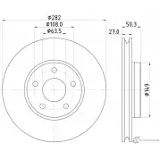 Тормозной диск MINTEX P9 90ZZA MDC2866C 1437029333