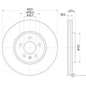 Тормозной диск MINTEX MDC2880C 1437029340 R7 4L80