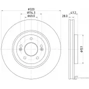 Тормозной диск MINTEX MDC2888C 9VSC D5A 1437029346