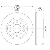 Тормозной диск MINTEX B42Y NC MDC2891C 1437029292