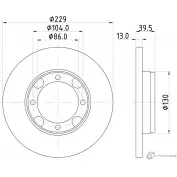 Тормозной диск MINTEX 832744 98200 0625 0 1 MDC420 98200 0625