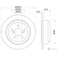 Тормозной диск MINTEX MDC801 98200 0820 0 1 Subaru Impreza (GC) 1 Седан 98200 0820