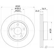 Тормозной диск MINTEX 98200 0819 0 1 Subaru Impreza (GC) 1 Седан 98200 0819 MDC809