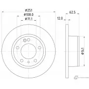 Тормозной диск MINTEX MDC835 98200 0599 0 1 832969 98200 0599