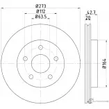 Тормозной диск MINTEX 832975 98200 0925 98200 0925 0 1 MDC841