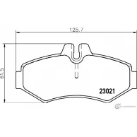 Комплект тормозов, дисковый тормозной механизм BrakeBox, Pad and Disc Kit MINTEX YG6YF 230 21 1193688589 MDK0136
