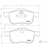 Комплект тормозов, дисковый тормозной механизм BrakeBox, Pad and Disc Kit MINTEX 23 112 23114 MDK0185 1193688651