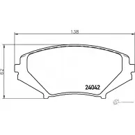Комплект тормозов, дисковый тормозной механизм BrakeBox, Pad and Disc Kit MINTEX 2404 2 1193688764 Q2NZ1O1 MDK0250