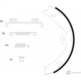 Барабанные колодки MINTEX MFR624 Mercedes E-Class (W212) 4 Седан 5.5 E 500 (2172) 388 л.с. 2009 – 2024 98101 0691 98101 0691 0 4