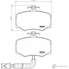 Тормозные колодки дисковые, комплект MINTEX 833571 20602 20 232 MGB421