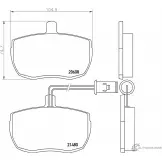 Тормозные колодки дисковые, комплект MINTEX 20 608 MLB79 21480 833614