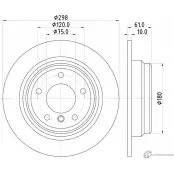 Тормозной диск PAGID 50440 98200 0766 98200 0766 0 1 Bmw 5 (E39) 4 Седан 2.2 520 i 163 л.с. 2000 – 2003