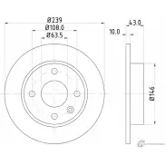 Тормозной диск PAGID 98200 0509 98200 0509 0 1 51012 Ford Orion 3 (EA, GAL) 1990 – 1996