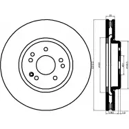 Тормозной диск PAGID 98200 0640 0 1 Mercedes E-Class (W210) 2 Седан 3.2 E 320 4 matic (282) 218 л.с. 1997 – 1998 52130 98200 0640