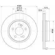 Тормозной диск PAGID 52132 98200 0642 0 1 98200 0642 Mercedes SL-Class (R129) 1 Кабриолет 3.2 320 (1263) 231 л.с. 1993 – 2001