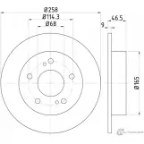 Тормозной диск PAGID Nissan Silvia 52338 98200 0955 98200 0955 0 1