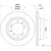 Тормозной диск PAGID 52613 98200 0433 0 1 Audi Q5 (FYB) 2 Кроссовер 3.0 Tdi Quattro 286 л.с. 2017 – 2025 98200 0433