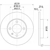 Тормозной диск PAGID Seat Arosa 98200 0719 98200 0719 0 1 53946