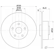 Тормозной диск PAGID 54195 98200 1195 0 1 Renault Espace (JK0) 4 Минивэн 3.5 V6 (JK00. JK0F. JK0P. JK0S. JK0W) 241 л.с. 2002 – 2025 98200 1195