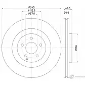 Тормозной диск PAGID 98200 1236 0 1 98200 1236 54236 Mercedes CLK (A209) 2 Кабриолет 5.0 CLK 500 292 л.с. 2003 – 2005