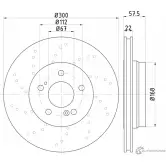 Тормозной диск PAGID 98200 1239 Mercedes SL-Class (R129) 1 1989 – 2002 54239 98200 1239 0 1