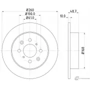 Тормозной диск PAGID 98200 1253 98200 1253 0 1 54253 Honda Civic 7 (ES, ET) Седан 1.2 i DSI 79 л.с. 2001 – 2004