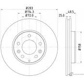 Тормозной диск PAGID 54255 98200 1255 0 1 Mazda 6 (GG) 1 Седан 2.3 162 л.с. 2003 – 2005 98200 1255