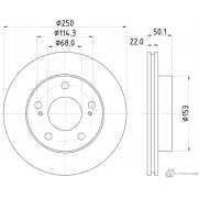 Тормозной диск PAGID 98200 1298 0 1 Nissan Vanette 54298 98200 1298