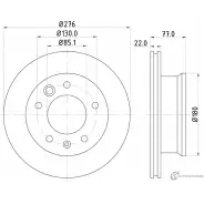 Тормозной диск PAGID 98200 1315 0 1 54315 98200 1315 Mercedes Sprinter Classic