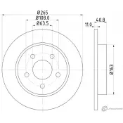 Тормозной диск PAGID SN1JMWB Ford Focus 2 Седан 1.6 GLx Flex 113 л.с. 2007 – 2009 98200 1337 54337