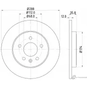 Тормозной диск PAGID Seat Exeo (3R2) 1 Седан 2.0 TFSI 214 л.с. 2009 – 2025 93IRQ 98200 1370 54370