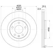 Тормозной диск PAGID XNR2RJ 98200 1371 Audi A4 (B6) 2 Седан 2.7 S4 Quattro 253 л.с. 2002 – 2005 54371