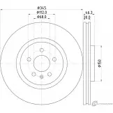 Тормозной диск PAGID KBM13K 98200 1439 54439 Audi A4 (B6) 2 Седан 2.7 S4 Quattro 253 л.с. 2002 – 2005