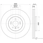 Тормозной диск PAGID 0AZF2U 98200 1507 Mercedes R-Class (W251) 1 Минивэн 3.0 R 300 (2554) 245 л.с. 2011 – 2014 54507