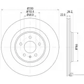 Тормозной диск PAGID 54603 OTCBI Audi A5 (8T3) 1 Купе 4.2 S5 Quattro 344 л.с. 2007 – 2012 98200 1603