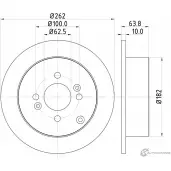 Тормозной диск PAGID 54613 Kia Rio 3 (UB) Седан 1.6 140 л.с. 2011 – 2025 98200 1613 HY70ZF