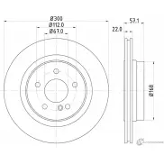 Тормозной диск PAGID 98200 1636 54636 081VPSV Mercedes E-Class (C207) 4 Купе 3.0 E 400 4 matic 333 л.с. 2014 – 2024