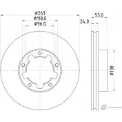 Тормозной диск PAGID 54746 98200 1746 0 1 Nissan Almera (N16) 2 Седан 2.0 145 л.с. 2002 – 2024 98200 1746