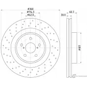 Тормозной диск PAGID Lexus IS (XE20) 2 Седан 5.0 IS F (USE20) 423 л.с. 2007 – 2013 98200 1997 98200 1997 0 1 54997