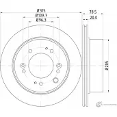 Тормозной диск PAGID 98200 2050 0 1 55050 Kia Sorento (JC, BL) 1 Кроссовер 3.3 248 л.с. 2008 – 2009 98200 2050